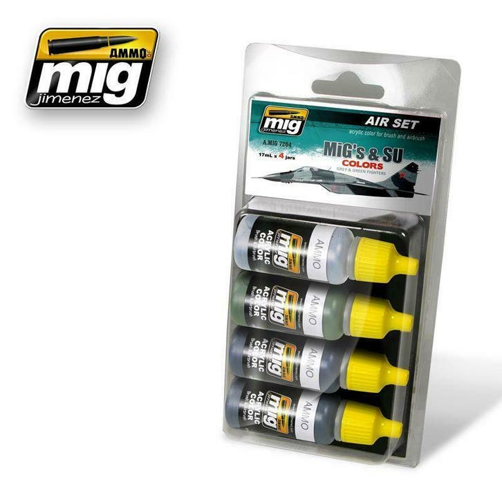 Mig - Mig & Su Fighters Greys (Mig7204), Hobby en Vrije tijd, Modelbouw | Overige, Verzenden