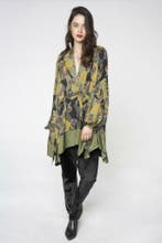 Broek Alembika fluweel halfwijd zwar maat 6=50, Verzenden