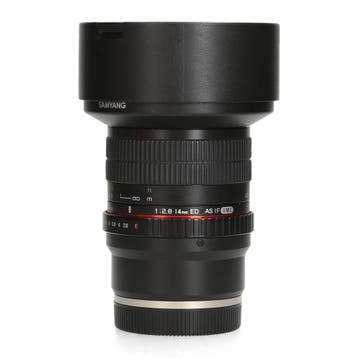 Samyang 14mm f/2.8 ED AS IF UMC - Sony FE - Groothoeklens, Ophalen of Verzenden, Comme neuf