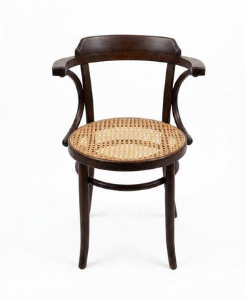 C.T.C - Stoel - Beuken - Ratan zitting,thonet styl