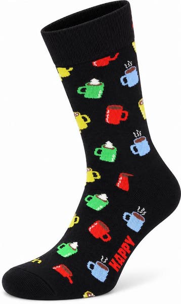 Happy Socks Sokken Hot Chocolate maat 41-46 Heren, Kleding | Heren, Verzenden, Nieuw, Zwart, Happy Socks