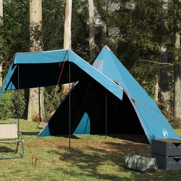 vidaXL Tipitent 5-persoons waterdicht blauw, Caravans en Kamperen, Verzenden, Nieuw