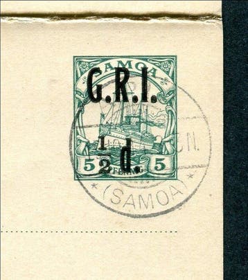 Samoa (Britse bezetting tijdens de Eerste Wereldoorlog) 1914, Postzegels en Munten, Gestempeld