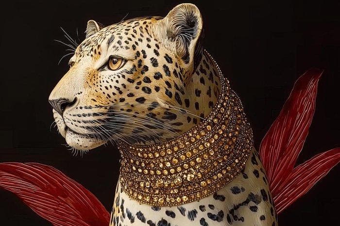 Yamila - Kintsugi Majestuoso: El Leopardo de la Dinastía, Huis en Inrichting, Overige Huis en Inrichting