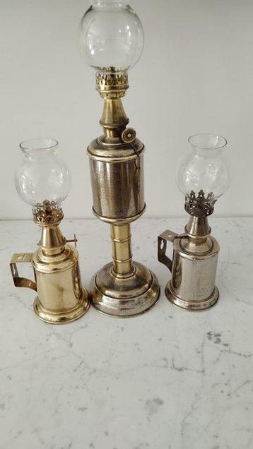 PIGEON - Tafellamp (3) - koper - glas