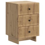vidaXL Nachtkastje Artisanaal eiken 43 x 41 x 66,5 cm, Huis en Inrichting, Slaapkamer | Nachtkastjes, Verzenden, Nieuw