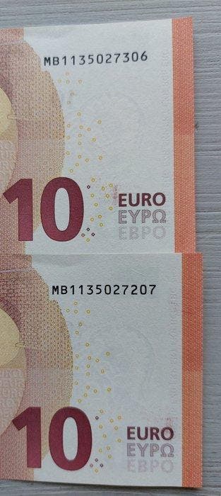 Union Européenne, Portugal. - 5 x 10 Euro 2014 Lagarde -