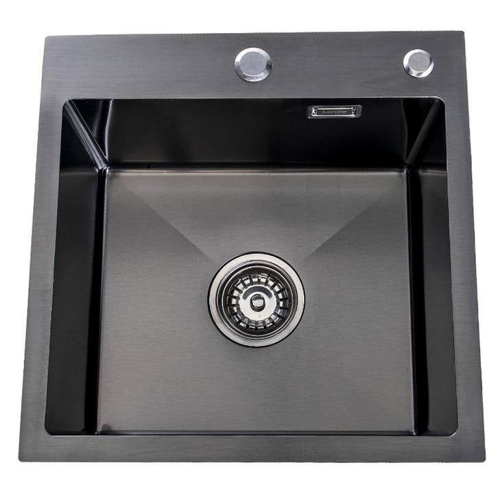 Lendo Online Évier Inox Anthracite 44×44 Trou de Robinet, Huis en Inrichting, Keuken | Keukenbenodigdheden