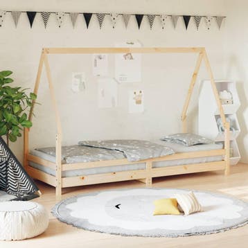 vidaXL Kinderbedframe 80x200 cm massief grenenhout, Verzenden