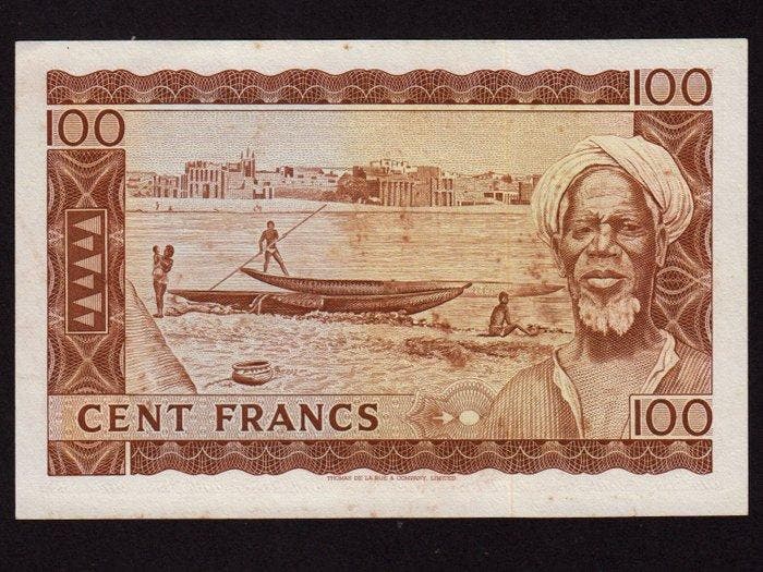 Mali. - 100 Francs - 1960 - Pick 7 (Zonder minimumprijs), Postzegels en Munten, Bankbiljetten | Europa | Niet-Eurobiljetten