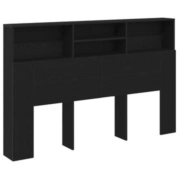 Hoofdeinde Zwart Eiken | -54% Retour Deal | Sla je slag, Huis en Inrichting, Gebruikt, Verzenden, Zwart, Tweepersoons