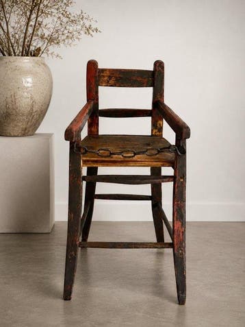 hand made rural - Stoel - Eik - kind eetkamerstoel kruk