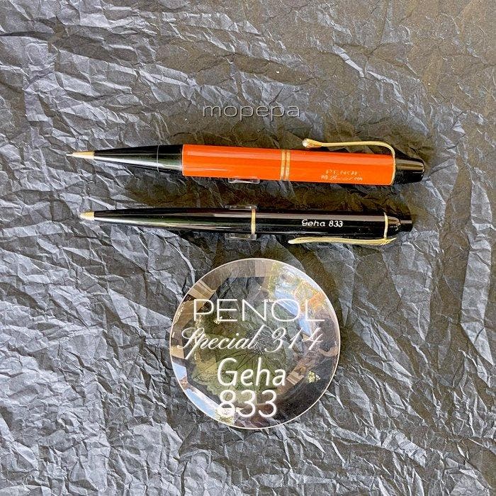 Geha - Penol Special 314 and Geha 833 pencils Vintage 40, Verzamelen, Pennenverzamelingen