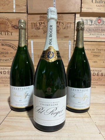 Pol Roger, Réserve - Champagne - 3 Magnums (1.5L), Nieuw