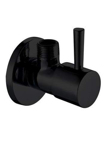 luxe hoekstop kraan zwart 1/2 x 3/8, Verzenden, Nieuw, Kraan