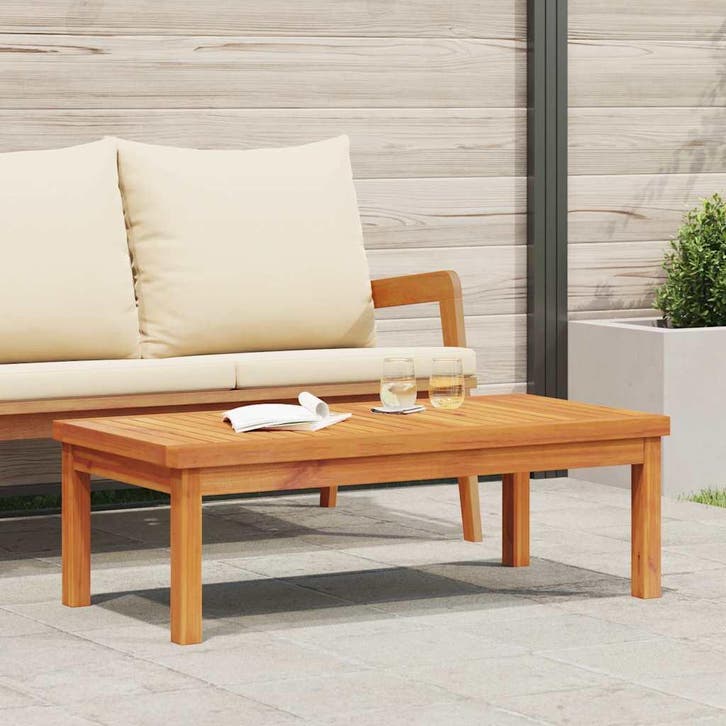 vidaXL Salontafel 100x50x33 cm massief acaciahout, Tuin en Terras, Tuinsets en Loungesets, Nieuw, Verzenden