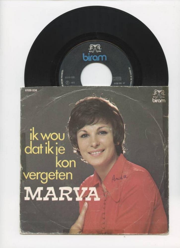 Marva – Ik Wou Dat Ik Je Kon Vergeten / Salvatore (1-7-Viny, CD & DVD, Vinyles Singles, Enlèvement ou Envoi