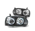 PHARES POUR VOLKSWAGEN VW GOLF 3 91-97 ANGEL EYES NOIR, Verzenden
