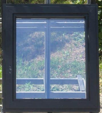 steellook aluminium raam , venster 69 x 78 zwart ral 9005, Bricolage & Construction, Châssis & Portes coulissantes, Ophalen of Verzenden