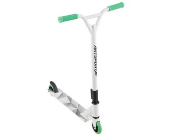 Veiling - Stuntstep Futuristisch in Wit Groen, Fietsen en Brommers, Steps, Nieuw