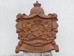 sculptuur, large wall plate coat of arms of The Dutch - 48