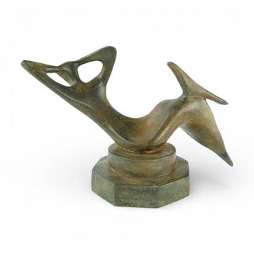 Pierre Chenet (XX-XXI) - sculptuur, Abstract Mermaid - 20 cm