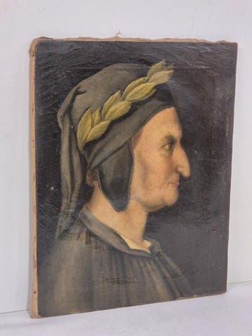 Italiaanse school (XIX) - Ritratto di Dante Alighieri
