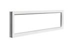 PVC raam vast b200xh50 cm wit, Gevelraam of Ruit, Minder dan 80 cm, Nieuw, Ophalen of Verzenden