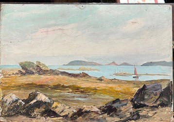 Franse school (XX) - Marine en Bretagne - environs de