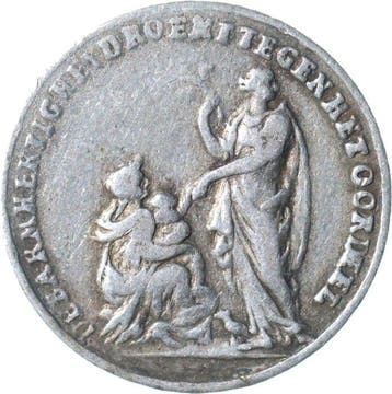 Muiden Historiepenning / Loterijpenning Op de Vrede van