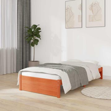 vidaXL Bedframe Massief grenen, Huis en Inrichting, Slaapkamer | Bedden, Verzenden, Nieuw