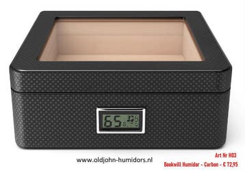 DOORZICHT HUMIDOR  GLAS - TRANSPARANT LUXE TOPSEGMENT hdam, Verzenden, Tabaksdoos of Verpakking