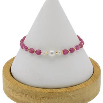 Zonder minimumprijs - Armband - 18 karaat Geel goud Parel -, Bijoux, Sacs & Beauté, Bracelets