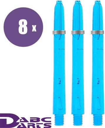 ABC Darts – Edgeglow Cyan Blauw - 8 sets (Dart Shafts), Ophalen of Verzenden, Nieuw, Shafts