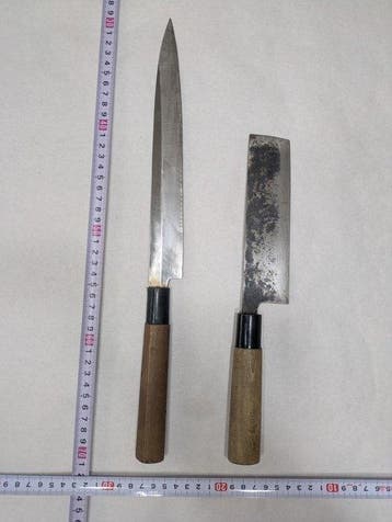 Keukenmes - Staal, Hout - Japan - Traditionele Japanse, Antiek en Kunst