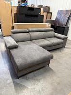 Macon slaapbank / zetelbed antraciet (nieuw, outlet), Nieuw, Stof