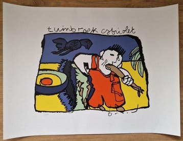 Herman Brood (1946-2001) - tuinbroek cabriolet