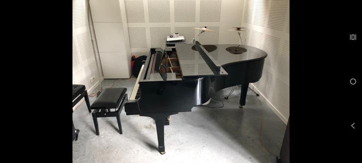 Yamaha C3 Vleugel, Muziek en Instrumenten, Piano's, Hoogglans, Zwart, Gebruikt, Vleugel, Ophalen