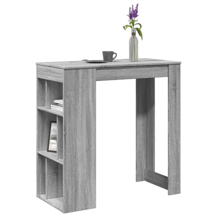 vidaXL Bartafel met rekken 102x50x103,5 cm bewerkt hout, Maison & Meubles, Tables | Tables à manger, Envoi