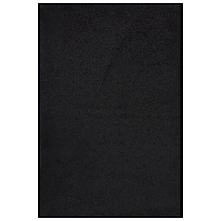 vidaXL Deurmat 80x120 cm zwart, Tuin en Terras, Deurmatten, Nieuw, Verzenden