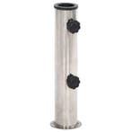 vidaXL Parasolvoet voor Ø38/48 mm stok staal zilverkleurig, Verzenden, Nieuw