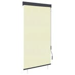 vidaXL Rolgordijn voor buiten 80x250 cm crème, Verzenden, Nieuw