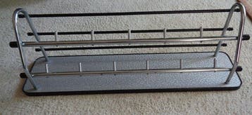 Porte-manteau - porte-manteau mural - Chromé(e), Bois, PVC