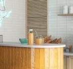 Wandtegel Equipe Rain Decor Oranje Glans 7,5x30 (Muurtegels), Nieuw, 20 tot 40 cm, 10 m² of meer, Wandtegels