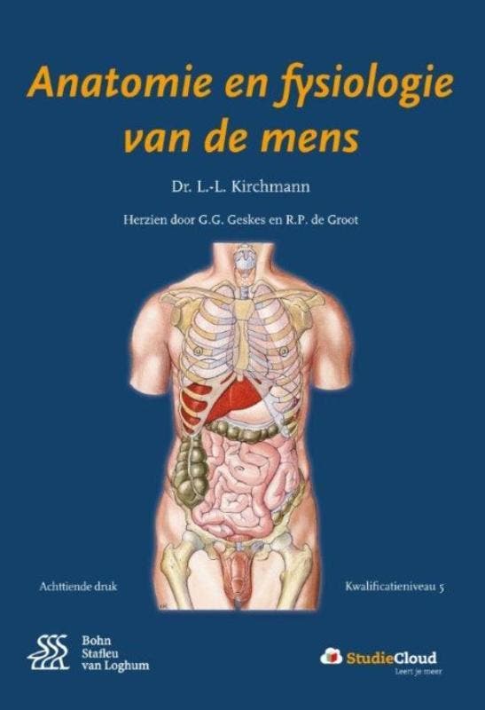 Anatomie en fysiologie van de mens + StudieCloud, Livres, Science, Envoi