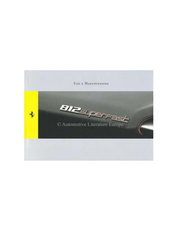2018 FERRARI 812 SUPERFAST INSTRUCTIEBOEKJE ITALIAANS, Ophalen of Verzenden