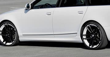 Rieger side skirt | A6 (4F): 04.04- - Lim., Avant    A6 S6 (, Auto-onderdelen, Verzenden, Nieuw, Audi