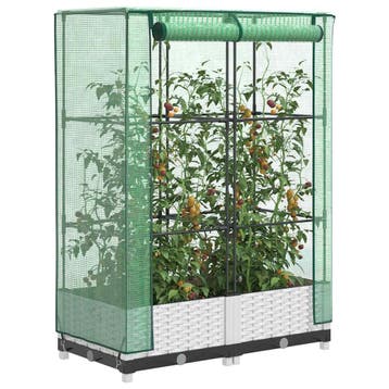 vidaXL Plantenbak verhoogd met kashoes 80x40x123 cm, Verzenden