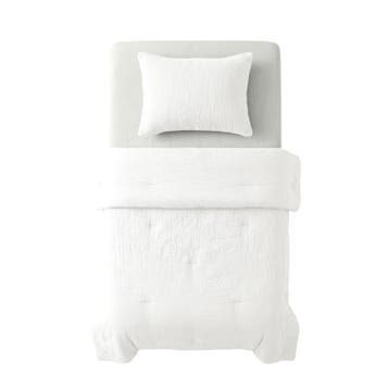 Lazy all-in-one dekbed Mousseline - crème-wit - 1-persoons |, Verzenden, Nieuw
