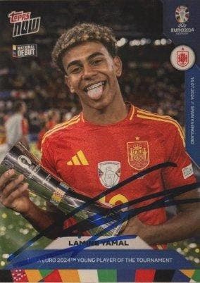 2023 Topps Lamine Yamal #62 Hand Signed - Spain - Rookie